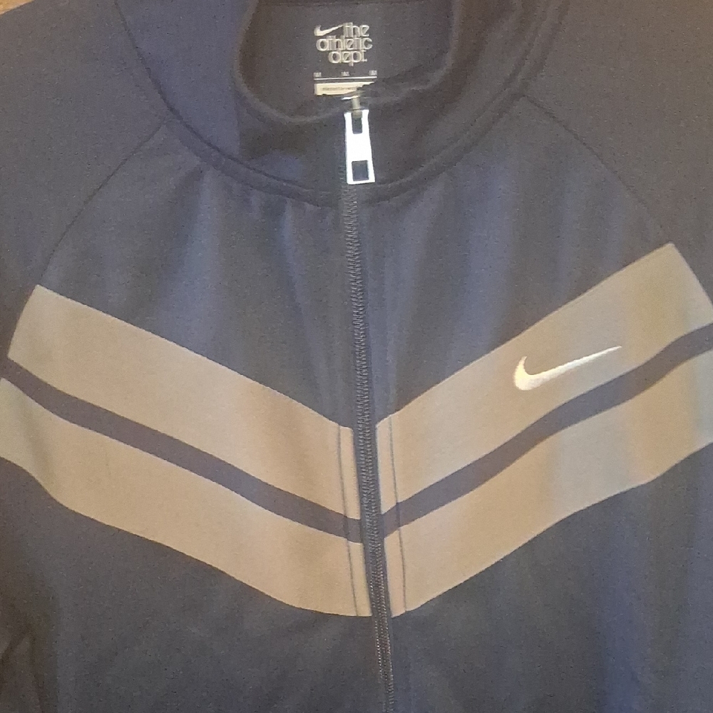 Nike Men's Navy and Gray Windbreaker